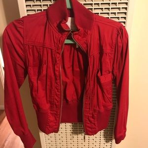 Red Bomber Jacket